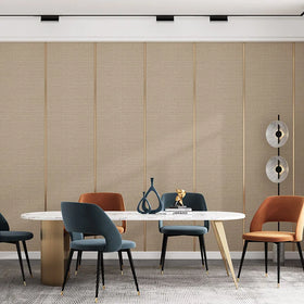 High Quality New 5D TV Background Wall Soft Wrap Wall Panel Deerskin Velvet Wallpaper Living Room Bedroom Striped Wallpaper