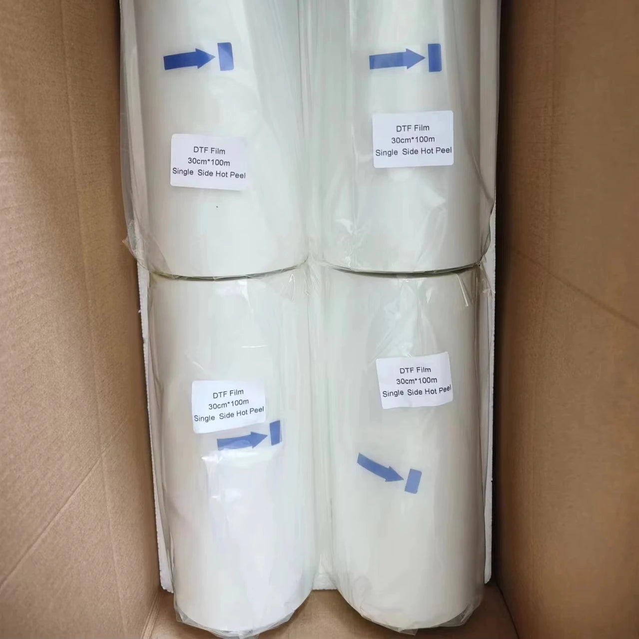 Hot Peel DTF Film 30cm DTF Instant Hot Peel 33cm*100m DTF Roll Film 60cm for Heat Transfer Printing Ink