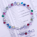 Natuna Luxury Bracelet Jewelry Brass Clover Bracelets Leaf Zircons Female Wholesale Jewelry Brass Bracelets for Women