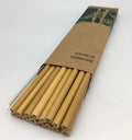 Customized Logo Green Degradable Straws Natural Bamboo Straw with Storage Pouch Box for Drinks Shop