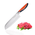 7 Inch High Carbon Santoku Chef Knife 1.4116 German Steel with ABS and 430 Handle Kitchen Knives