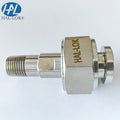 High Pressure 316 Stainless Steel Pneumatic Hydraulic Oxygen CO2 Gas Cylinder Connectors Polished Surface Treatment Outlets