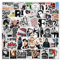 60Pcs Fashion Rapper King Eminem Graffiti Stickers for Phone Wall Decor Rap Music Singer Sticker