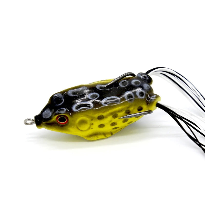 Topwater Bass Fishing Frog Lures Soft Floating Bait for River Tackle Box Attracts Pike Snakehead Dogfish Musky