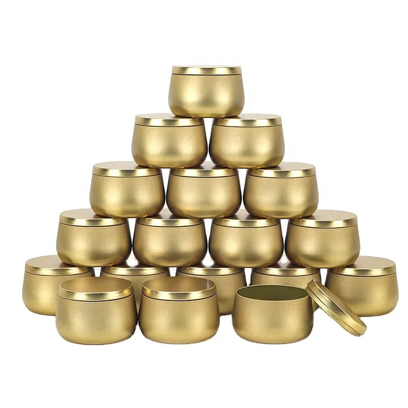 4oz Seamless Tinplate Candle Jar with Custom Printed CMYK Printing Recyclable