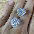 HQ Gems D VVS1 Heart Cut 8X8mm 2 Carat Pass Positive Diamond Tester Loose Diamond Price Per Carat