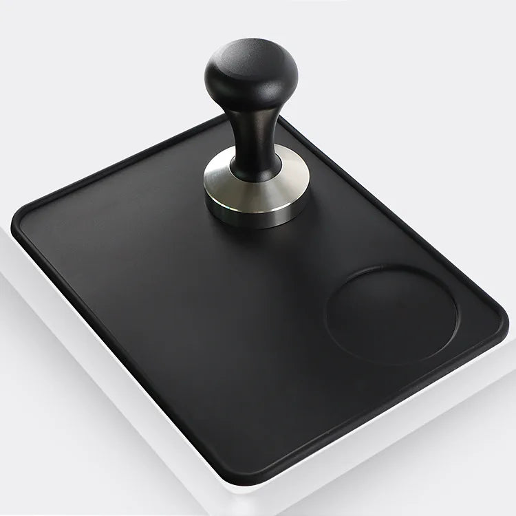 Factory Wholesale Silicone Coffee Tamper Mat With Customized Embossed Printing logo