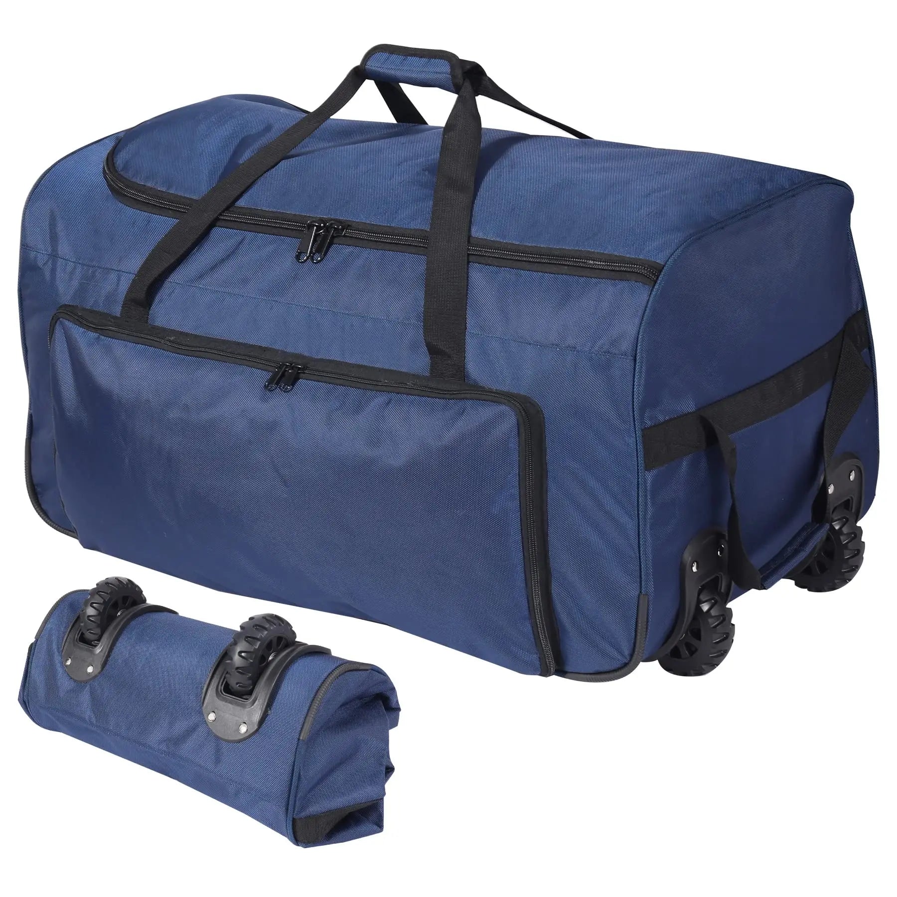 Best Rated Lightweight Customized Xl 22 26 30 36 40 Inch Foldable Collapsible Carry-on Rolling Duffel Luggage Bag for Garment