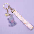 Custom Nylon Woven Lanyard Rope Epoxy Acrylic Keychain Plain Metal Key Ring Accessories Promotional Gifts Anime Merchandise