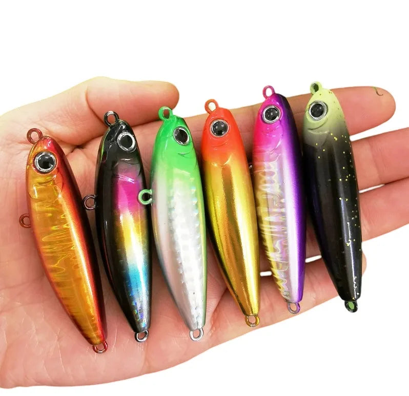 TOPRIGHT PE016 60mm 6g Stickbait Fishing Pencil Lure Hard Plastic Topwater Bait Mini Pencil Lure Mini Stickbaits