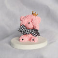 Cute Bear 3D Design Pink Ceramic Porcelain Teddy Car Interior Decoration Essential Oil Diffuser Air Freshener