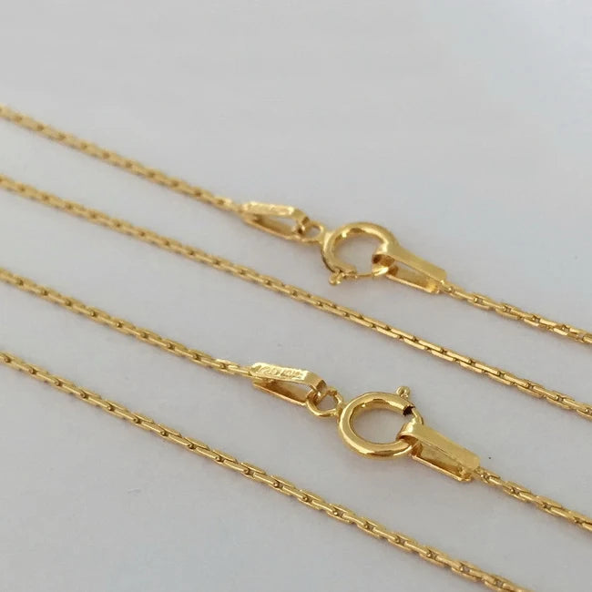 Dainty Necklace 14K Gold Filled Chain Necklace Jewelry Thin Snake Bone Chain Necklace