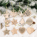 Custom Christmas Tree Wooden Decor DIY Snowflake Wooden Ornament Xmas Home Wooden Christmas Decorations