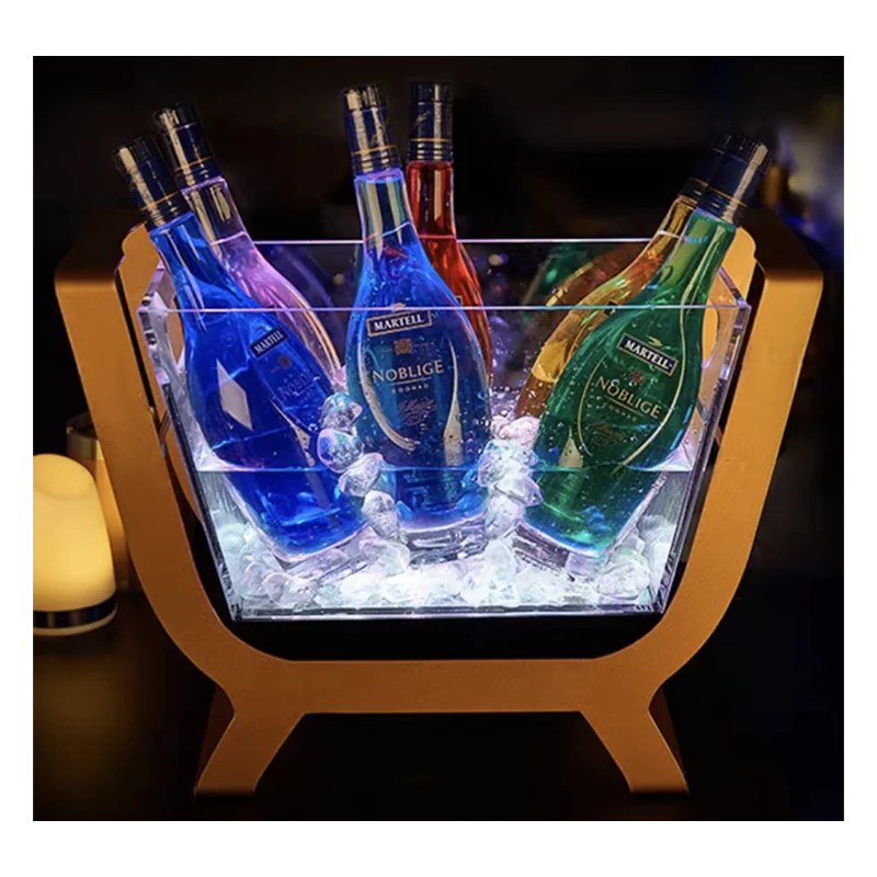 New Design Led Ship Ice Bucket for Nightclub
