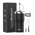 Custom logo 40oz Double Wall Stainless Steel Vacuum Insulated Coffee Travel Mug Powder Coated Regular Tumbler