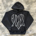 DENIMGUYS Men's Hoodie&Sweatshirt Casual Vintage Wash Hoodies Custom Logo Printed Men Oversize Retro Y2k Distressed Hoodie