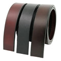 Classic Formal Leather Men's Automatic Buckle Belt Without Buckles Ratchet Belt Strap