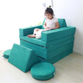 10 Pieces Per Set Kids Play Couch  Couch Foam Filling Modular Sofa Blocks Adjustable Living Room Kids Play Sofa Bed
