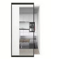Ultra Slim 3 Panel Patio Aluminum Frame Interior Sliding Doors System Telescopic Sliding Door for Linkage Glass Door