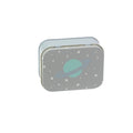 Manufacturer's 2-Piece Christmas Square Tinplate Can with Personalized Dried Fruit Lid Customized Color