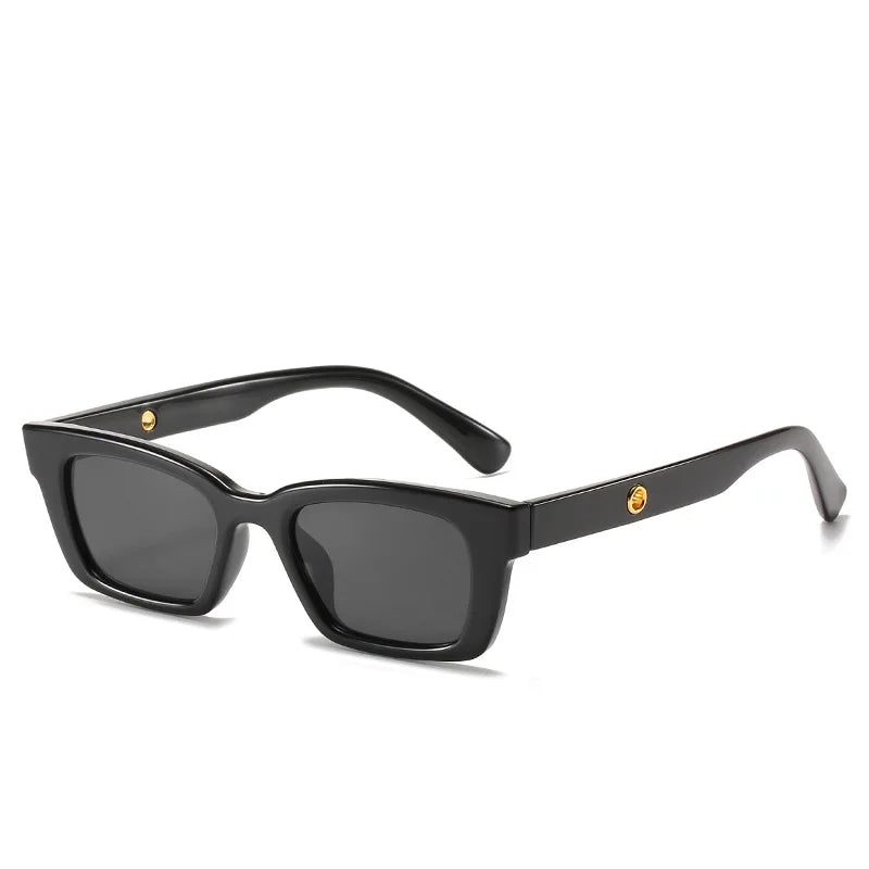 ADE WU XY1966 Rectangle Shades Hip Hop Sun Glasses Factory Wholesale Retro Trendy Sunglasses Tinted Eyeglasses