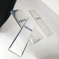 Verified Factory New Style Mirror Aluminum Printed 3D Raised Flat Aluminum Label Round Square 20mm Metal Promotion Sticker