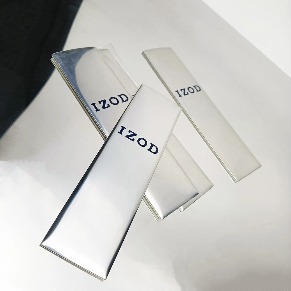 Verified Factory New Style Mirror Aluminum Printed 3D Raised Flat Aluminum Label Round Square 20mm Metal Promotion Sticker