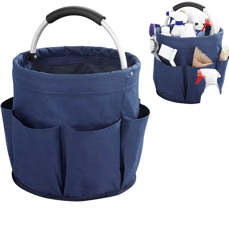 Foldable Modern Design Basket with Handles Space-Saving Collapsible Storage Bin for Bedroom Travel Laundry Toys & Groceries