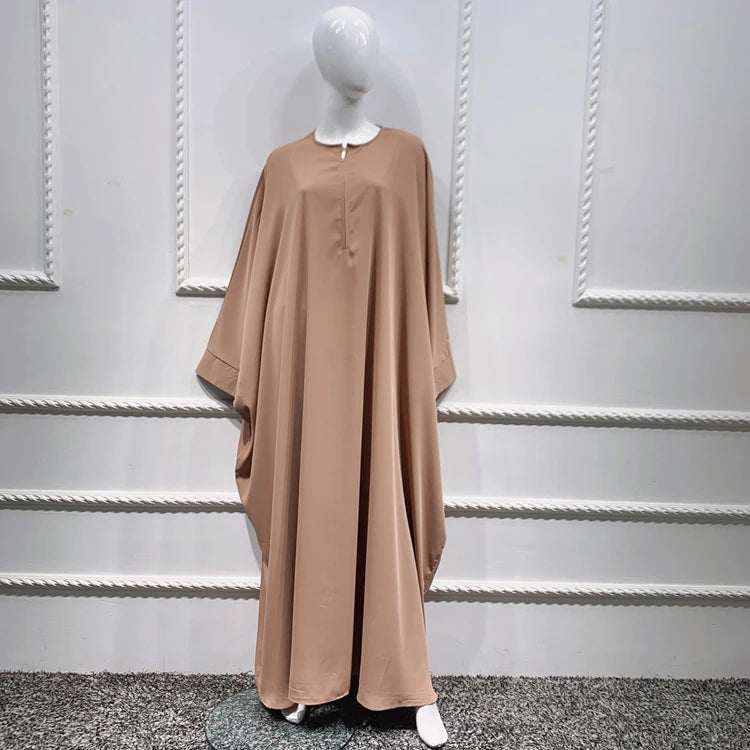 Islamic Prayer Jilbab Khimar Muslim Women Abaya Maxi Dress Ramadan Robe Kaftan Dubai Arab Turkey Caftan Zipper Fashion Robe