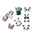 Cute Cartoon Small Panda Flatback Resin Animal Cabochon Charms for Phone Mobile case