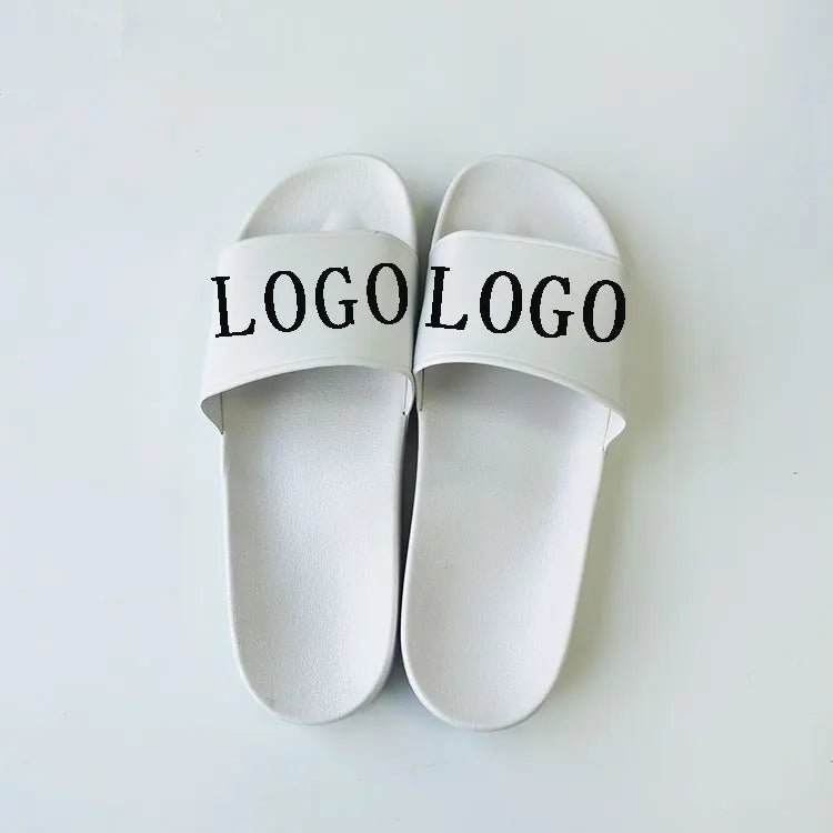 Stable Quality PVC Bathroom Soft Slides Women and Men Indoor Household Home Shoes Sandals White Fashion Cheap Unisex Slippers