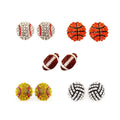 Various Sports Ball Design Earrings for Women Bling  Softball Earrings