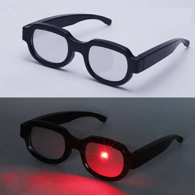LED Hot Sale Christmas Decorations Glow in the Dark Multi Color Led EL Wire Light up Glasses for Party Festival