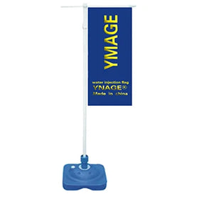 Customized Black Flagpole with Base for Promotional Outdoor Water Filled Flags