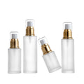 Cosmetic Container 20ml 30ml 40ml 50ml 60ml 80ml 100ml Empty Glass Gold Spray Lotion Pump Emulsion Packaging Refillable Bottle