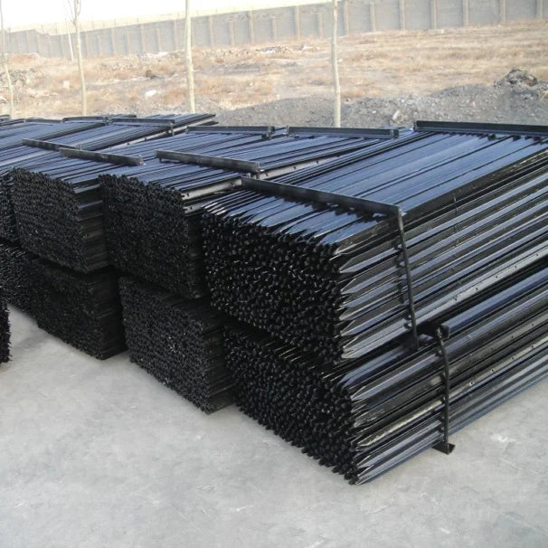 New Zealand Black Painted Star Picket Y Fence Post
