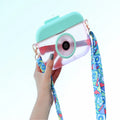 Solhui Kawaii Camera Water Bottle with Lanyard Water Cup Children's Plastic Gift Water Cup Outdoor