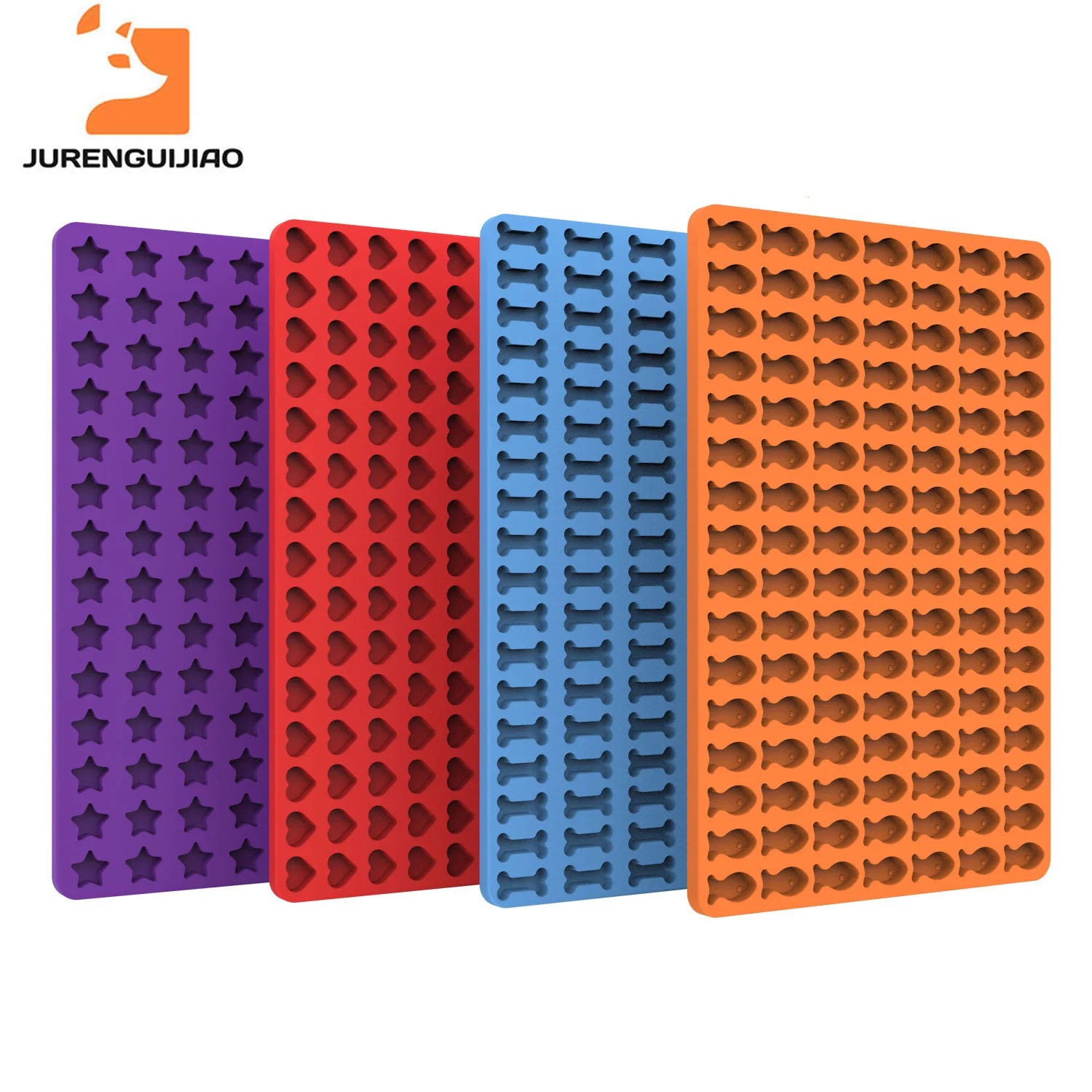 New Design 4 Styles Silicone Dog Treat Mold for Biscuit Cookie Making Stocked Baking Molds and Pastry Tools