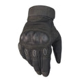 Sturdyarmor Black Microfiber Outdoor Training Defense Gloves Touch Screen Cycling Hiking Hard Knuckle Full Finger Tactical