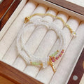 Natural Hand Made clear Quartz pink Tourmaline Peridot Necklace Natural Crystal Gemstone Fine Jewelry