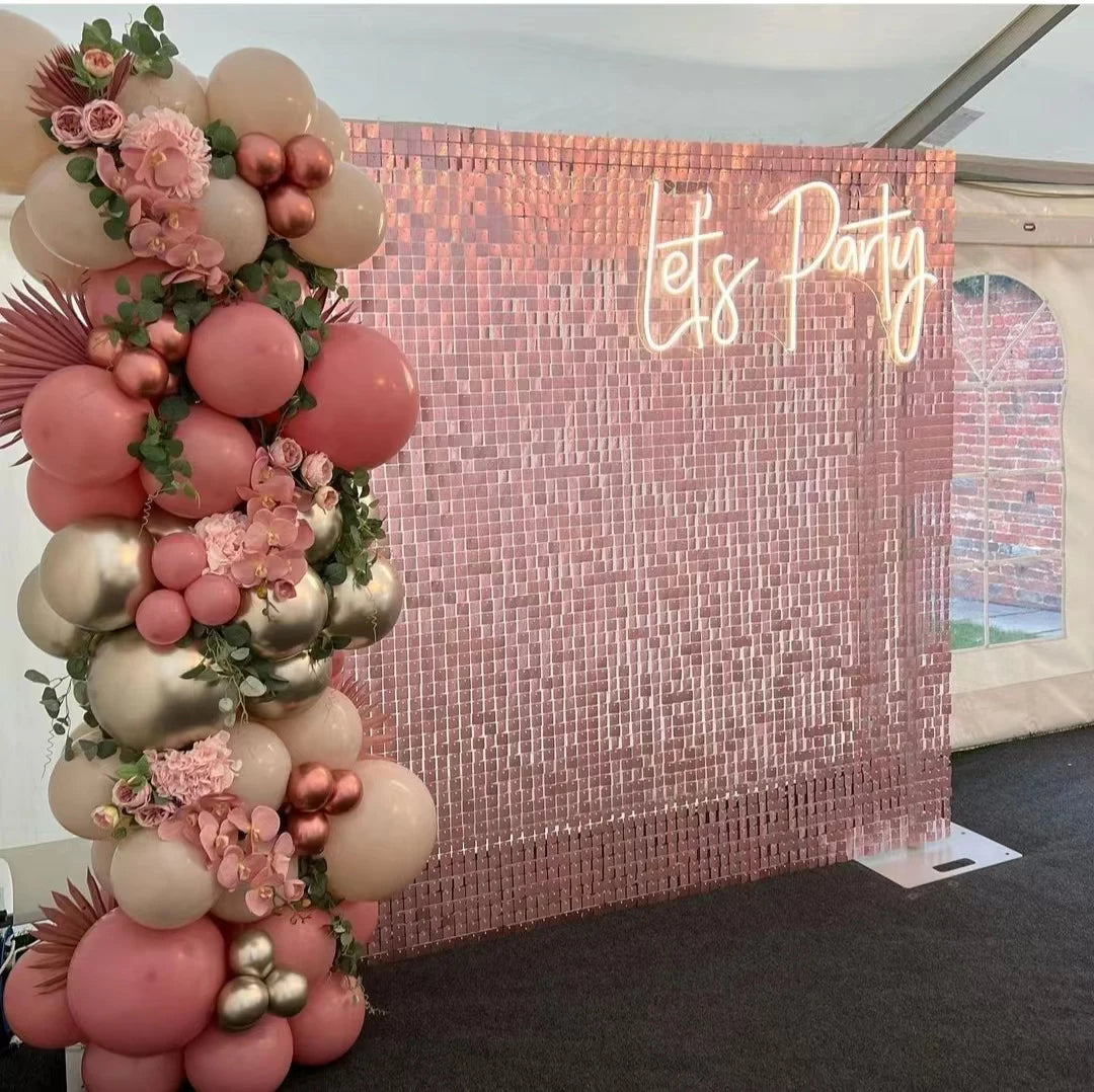 YOPIN-895 New Design Shimmer Wall Panels Backdrop Decoration for Wedding Event