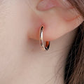 Minimalist Trendy Gold Silver Gun Black and Rose Gold Plated Huggie Earrings Fashion Style Brass Circle Shape Hoop Earrings