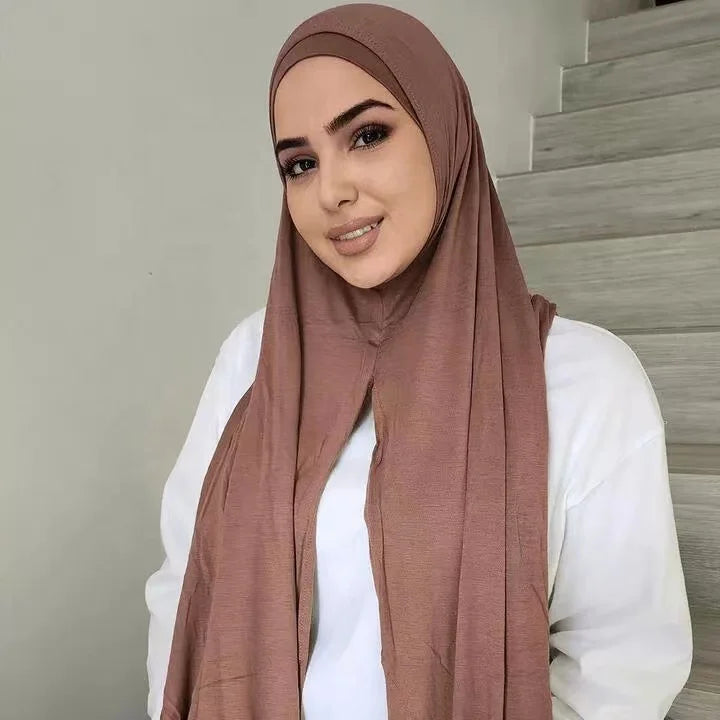 Zifeng OEM Otras Bufandas Y Chales New Malaysian Convenience Bandana Plain Cotton Scarf Jersey Hijab