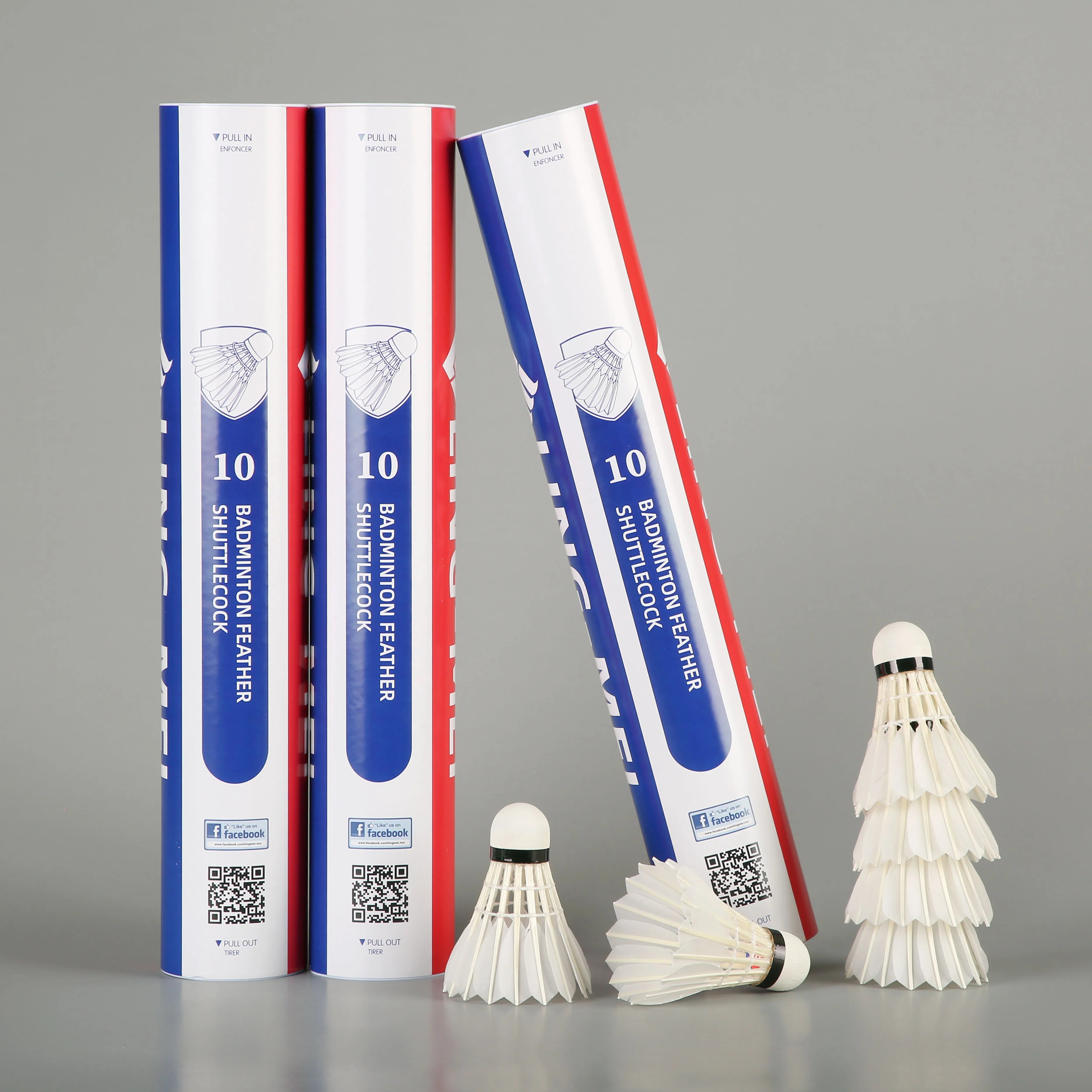 Straighten Goose Feather Shuttlecock Lingmei 10 Suitable for Club