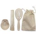 Customized Logo 4pcs Eco-friendly  Detangling Brush Scalp Massager Shampoo Brush Wide Tooth Comb Sets for Hair Growth