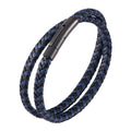 Adjustable Men Bracelet Stainless Steel Clasp Antique Color Real Genuine Leather Wrap Bangles Long Type Men's Jewelry OT-132