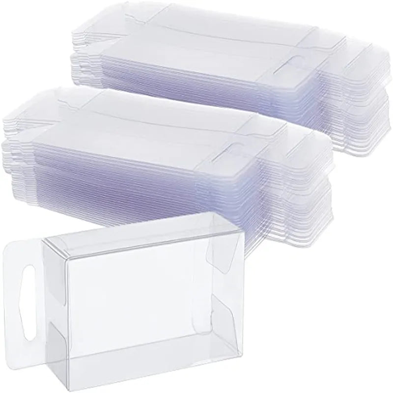 New Hot Sale 36pcs PVC Rectangle Transparent Flexible Plastic Folding Box use for Gift
