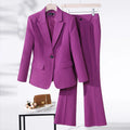 S-4XL Large Size Loose Women's Long Sleeved Professional Suit Formal Office Wear Trousers Suit 2-piece Set Blazers for Ladies