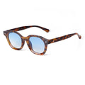 STORY STY5507F Retro Rivet Square Sunglasses Women Men Luxury Band Designer Fashion Vintage Green Round Lens Cat Eye Sun Glasses