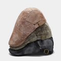 British Vintage Fashion Tie Dyed Cotton Flat Top Ivy Hat Women Men Outdoor Casual Sun Shade Beret Hat